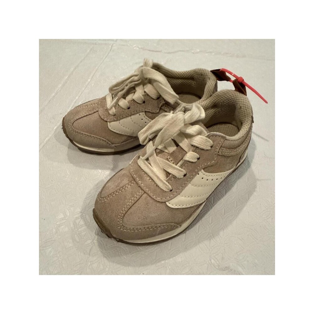 Zara Kids Beige and White Casual Sneakers 8.5C